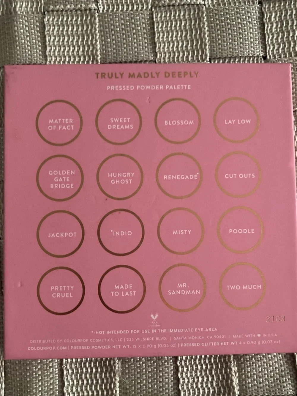 COLOURPOP ‘Truly Madly Deeply’ Eyeshadow Palette - 16 shades